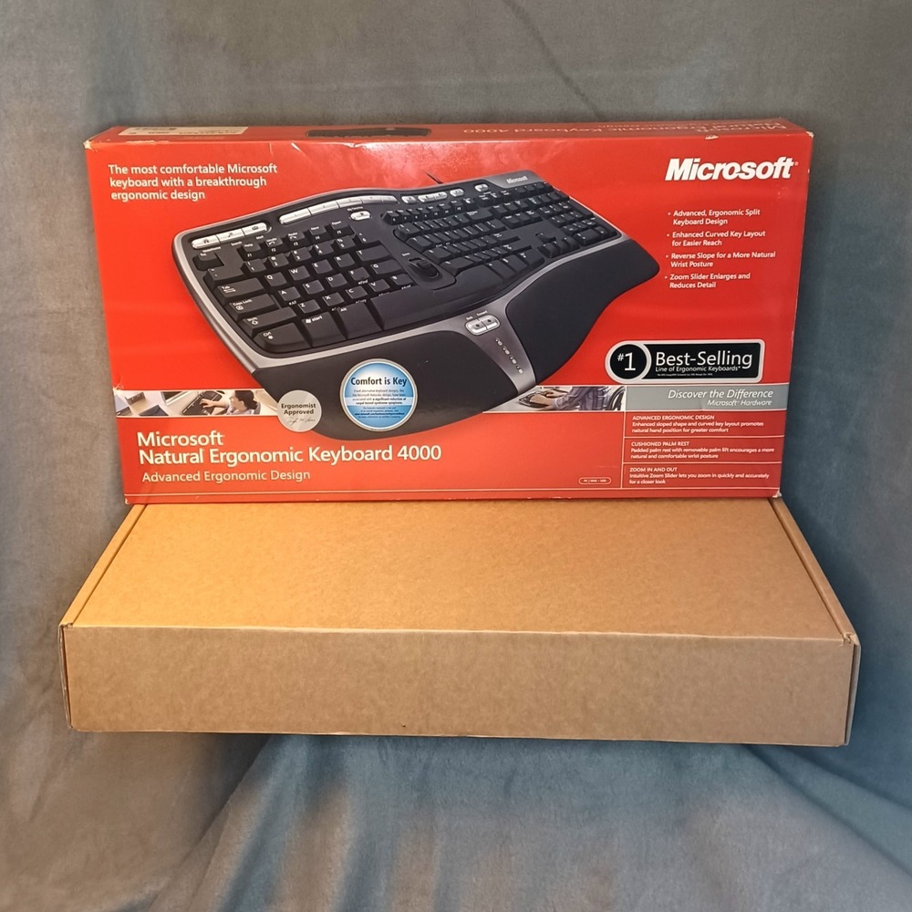 Microsoft Natural Ergonomic Keyboard 4000 Model 1048 **BOX‎ ONLY**  NO keyboard